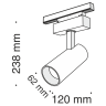 Трековый светильник MAYTONI FOCUS LED TR019-2-15W4K-B
